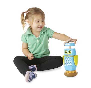 メリッサ&ダグ　木製 ふくろうの積み木　Melissa & Doug Wooden Owl Stacker