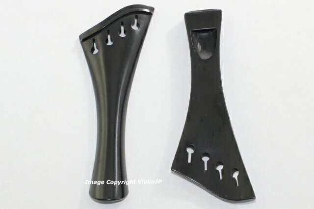 ハープ型　黒檀テールピース 　ラウンド型　 黒フレット