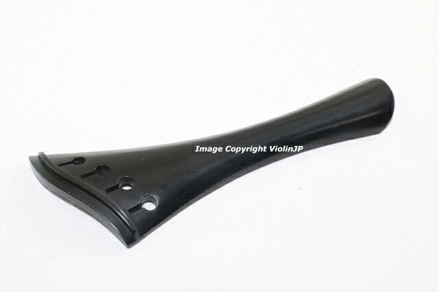 ハープ型　黒檀テールピース 　ラウンド型　 黒フレット