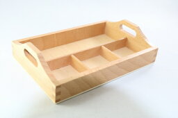 モンテッソーリ　ソーティング・トレイ ♪小、4仕切り♪　Montessori Sorting Tray 知育玩具