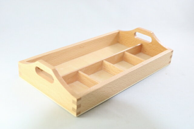 モンテッソーリ　ソーティング・トレイ ♪小、5仕切り♪　Montessori Sorting Tray 知育玩具