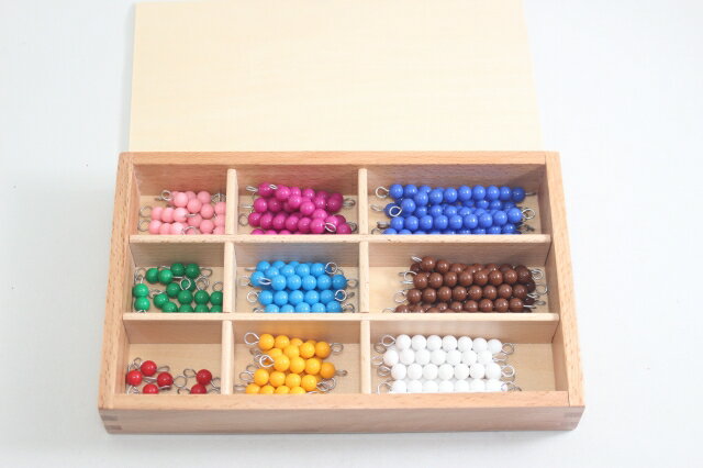 ���ƥå����ꡡ���ӡ�����Ȣ���ꥻ�åȡ�Montessori Color Bead Box �ΰ���