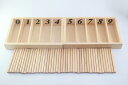 モンテッソーリ　♪小♪　45本の棒と箱　Montessori Counting Sticks and Box 知育玩具