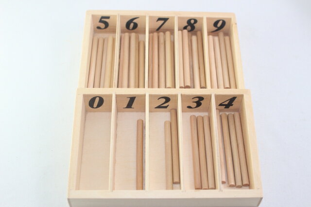 ���ƥå����ꡡ��������45�ܤ�����Ȣ��Montessori Counting Sticks and Box �ΰ���