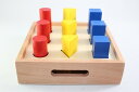 モンテッソーリ　幾何立体階段さし　Montessori Geometry Solid Ladder 知育玩具