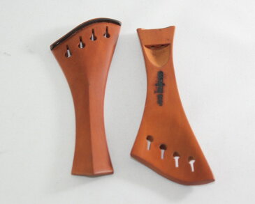 ハープ型　柘植テールピース 　Harp Style Tailpiece　ツゲ 黒フレット