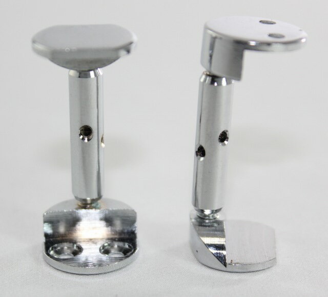 あご当て取り付け用のブラケット/クランプ（金具）　ヒル型　クローム ♪バイオリン用♪