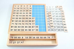 モンテッソーリ　100並べセット Montessori Hundred Board 知育玩具