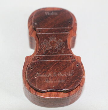 松脂 バイオリンの形をした高級紫檀木箱入り Made in Italy ロジン Rosin ♪バイオリン、ビオラ用♪