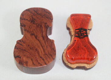 松脂 バイオリンの形をした高級紫檀木箱入り Made in Italy ロジン Rosin ♪バイオリン、ビオラ用♪