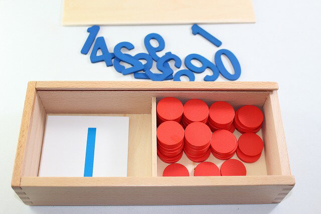 ���ƥå����ꡡ�����ȶ�(��Ȣ����)��Montessori Counters, Cards, Numeral �ΰ���
