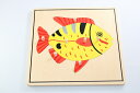 モンテッソーリ　さかなパズル ♪スケルトン♪ Montessori Fish Puzzle 知育玩具 2