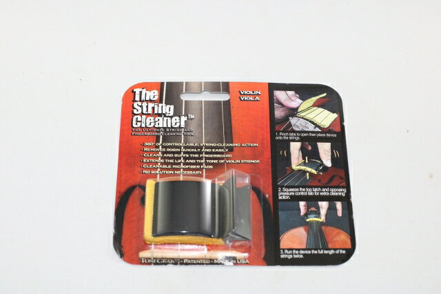 The String Cleaner バイオリン、ビオラ用　弦、指板のメンテナンスに　ストリング...
