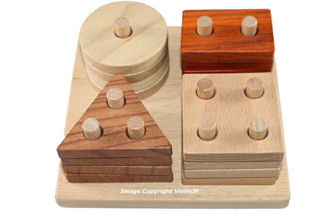 eb\[@􉽍݃ubN ؖڂ@Montessori Four Circular Blocks mߋ