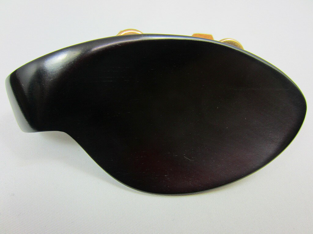 あご当て ハリウッド型　黒檀　ヒル・ゴールド金具付き