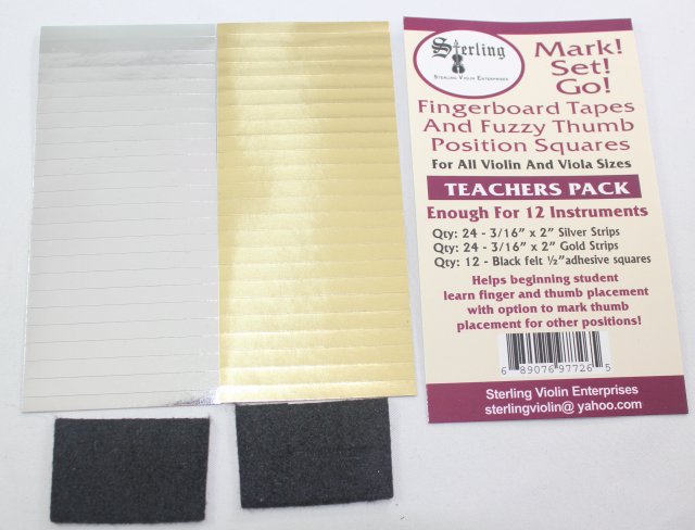 指板用テープ　パック　Mark!Set!Go! ポジションの目印に ♪12挺分♪ バイオリン・ビオラ用のサムネイル