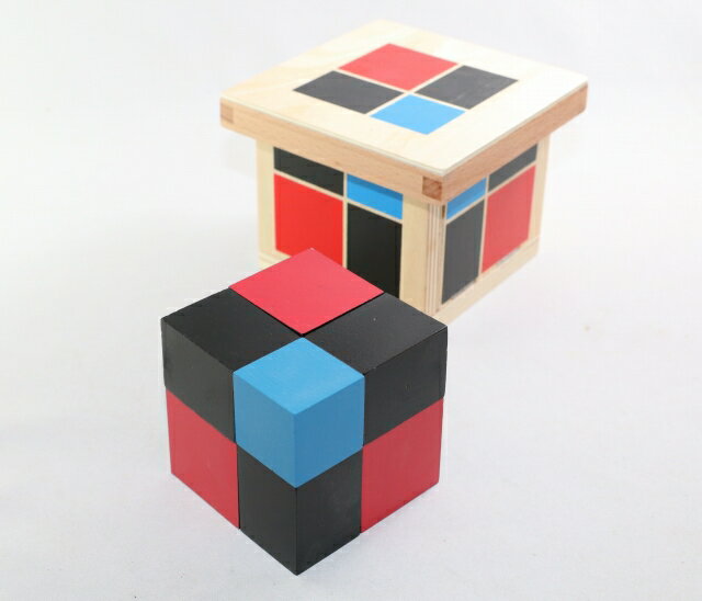 モンテッソーリ　二項式　Binomial Cube Montessori　知育玩具 2