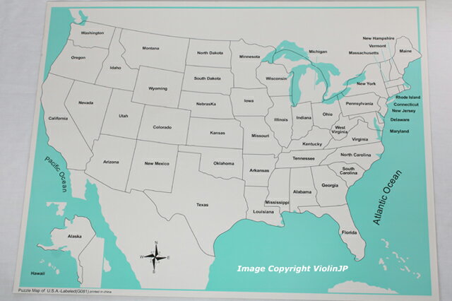 eb\[@AJn}pY@#2@Montessori Puzzle Map of America mߋ