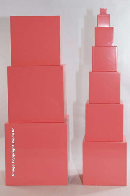 モンテッソーリ ピンクタワー 大 Montessori Tower 知育玩具