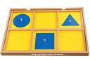 モンテッソーリ 幾何たんす用 デモンストレーション トレイ Montessori Geometric Demonstration Tray 知育玩具