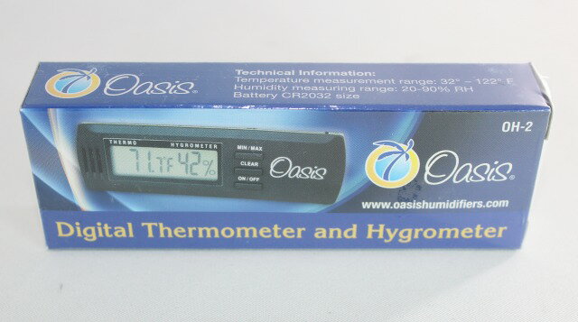 Oasis デジタル湿度計　温度計
