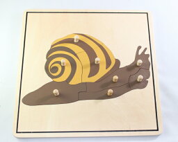 モンテッソーリ　かたつむりパズル　Montessori Snail Puzzle 知育玩具