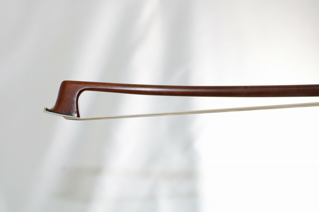 ヴィオラ弓　Snakewoodフロッグ、 フェルナンブコ棹、ゴールド巻き、4/4