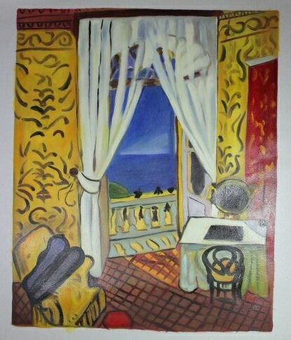 Rakuten - 油彩　『 Interior with a Violincase 』 アンリ・マティス　Henri Matisse