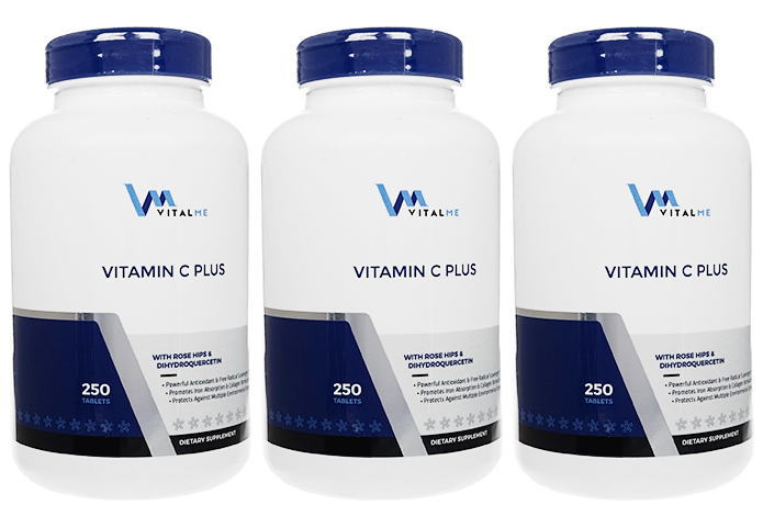 バイタルミー ビタミンCプラス250粒2本+1本Free 1セット VitalMe Vitamin C Plus