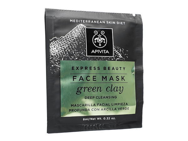 AsB[^ fB[vNWOtFCX}XN(O[NC)8ml 2obNx5܂ōv10pbN (Apivita) Deep Cleansing Face Mask with Green Clay