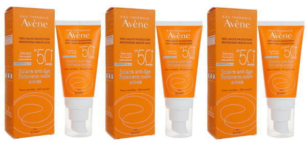 アベンヌ アンチエイジサンケアーSPF50+_50ml 3本 (Avene) Solaire anti-age SPF50+