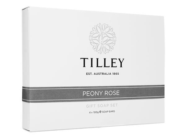 (Tilley) ピオニー ローズ ソープ 100g 4個 [ヤマト便] ×2箱 (Tilley) Peony Rose Soap