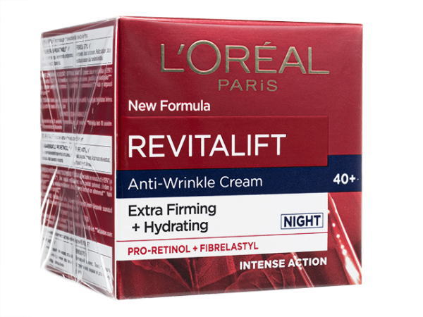 ロレアル パリ リバイタリフト・アンチリンクルクリーム・ナイト50ml 1箱 (L'OREAL) Paris Revitalift Anti-Wrinkle Cream (Night)