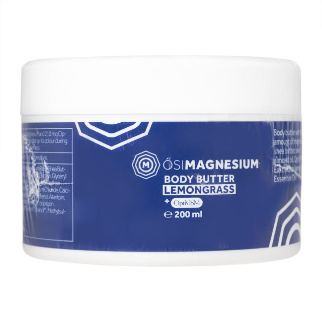 オシマグネシウム マグネシウムボディバター+オプティMSM 200ml (OSIMAGNESIUM) Magnesium Body Butter + OptiMSM 200ml Made in Hungary ※パッケージ変更のため、画像差し替え