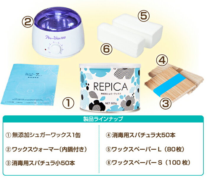 REPICA（リピカ）『ワックス脱毛スターターキット6点セット（010-1）』