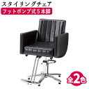【クーポン☆300円OFF】 FV-1931 スタイリングチェア フットポンプ式5本脚 スタイリングチェア チェア 椅子 イス セットチェア セット椅子 セット...