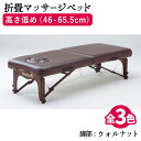 楽天BEAUTY CART 楽天市場店【30日P5倍】 マッサージベッド 折りたたみ ネチュラProfessional Hard Foam （プロフェッショナルハードフォーム） 脚部：ウォルナット木製折り畳みベッド 枕3点セット付き マッサージ ベッド マッサージベッド 折りたたみ 整体 ベッド 整体台 エステベッド