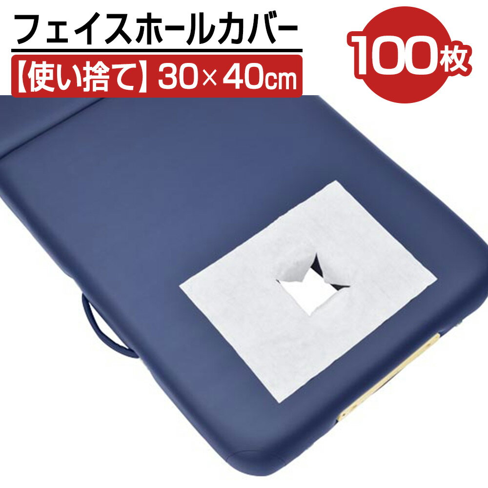 【18日300円OFFクーポン】ディスポーザブルフェイスホールカバー 100枚 使い捨てカバー