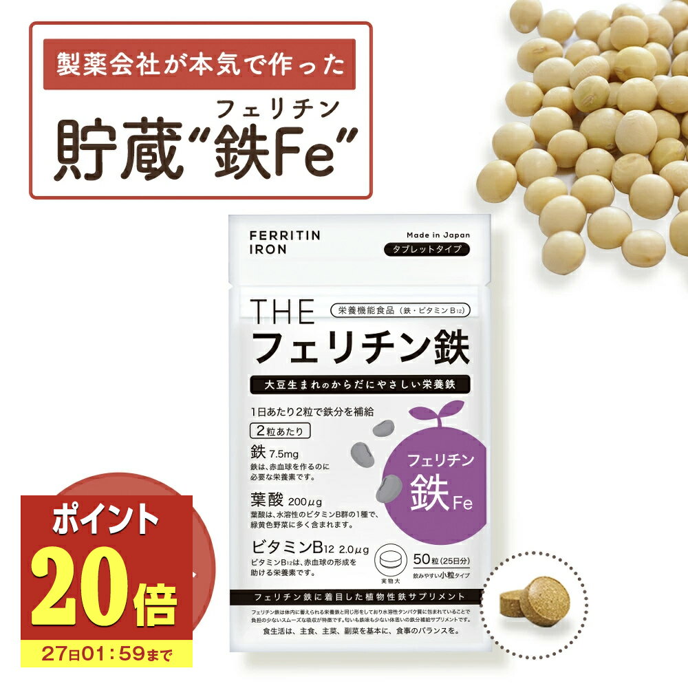 【P20倍】 フェリチン鉄 Fe 鉄 鉄分 