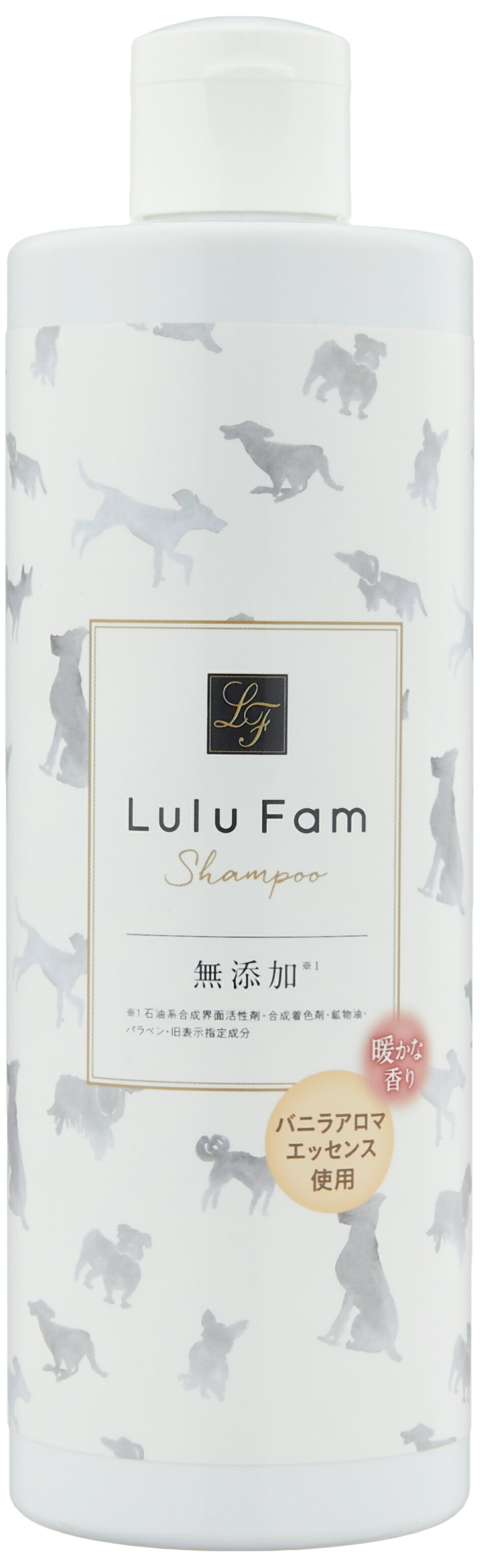 ルルファム ペット シャンプー 400ml 無添加 犬 猫 ペット用シャンプー 低刺激 つや 潤い 暖かな香り ふわふわ トリミング