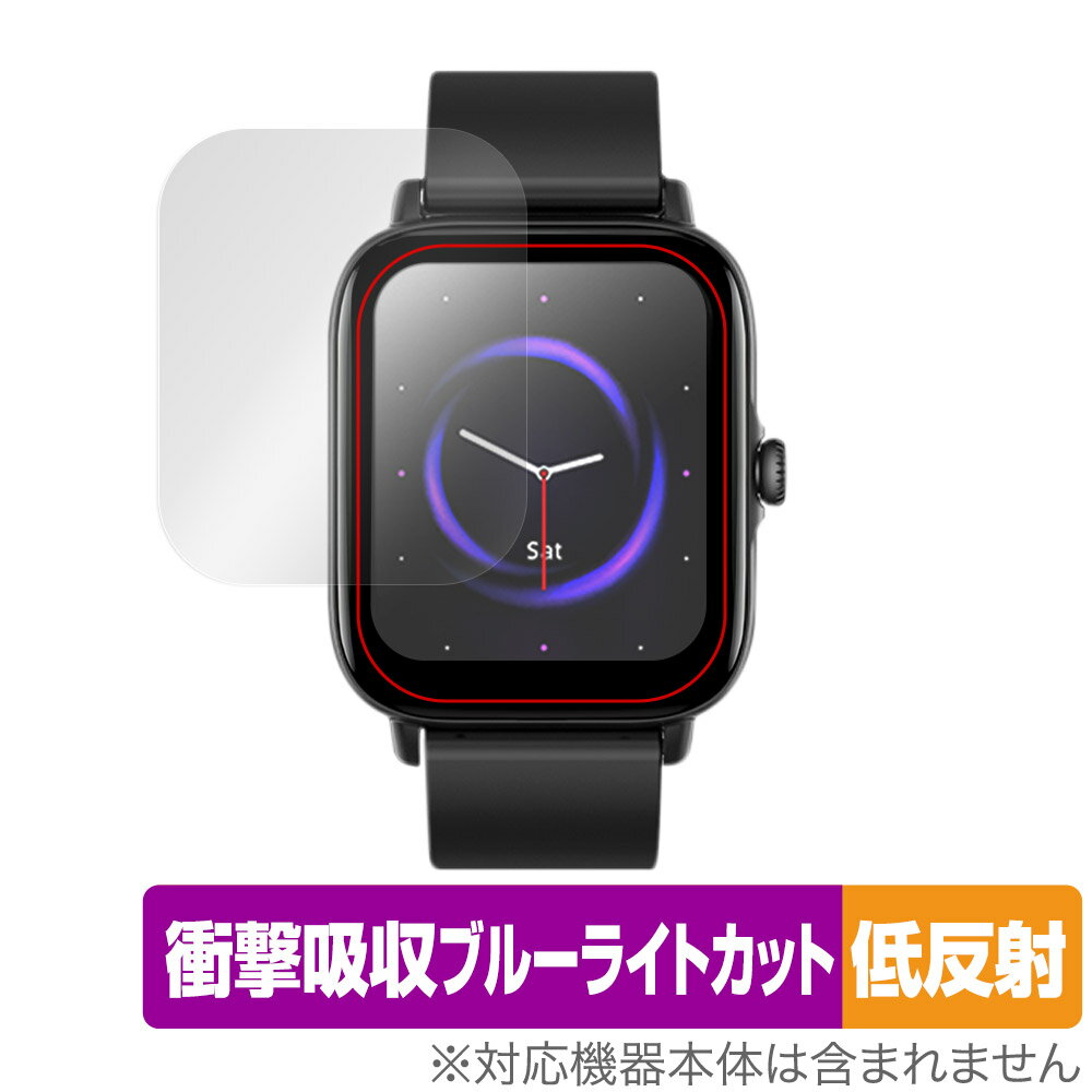 Semiro スマートウォッチ L17 保護 フィルム OverLay Absorber 低反射 for Semiro smart watch L17 衝..