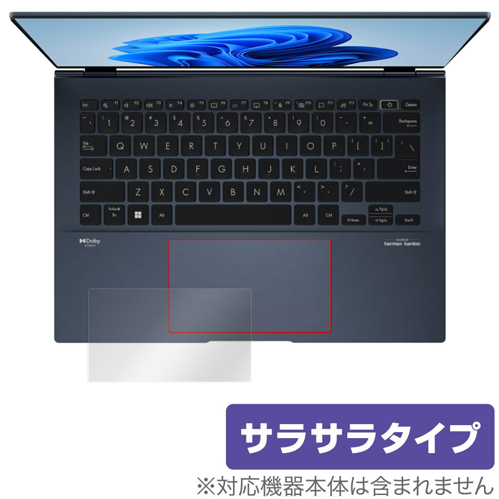 ASUS Zenbook 14 OLED UX3402ZA タッチパッド 保護 フィルム OverLay Protector for エイスース ゼンブック 保護 アンチグレア さらさら