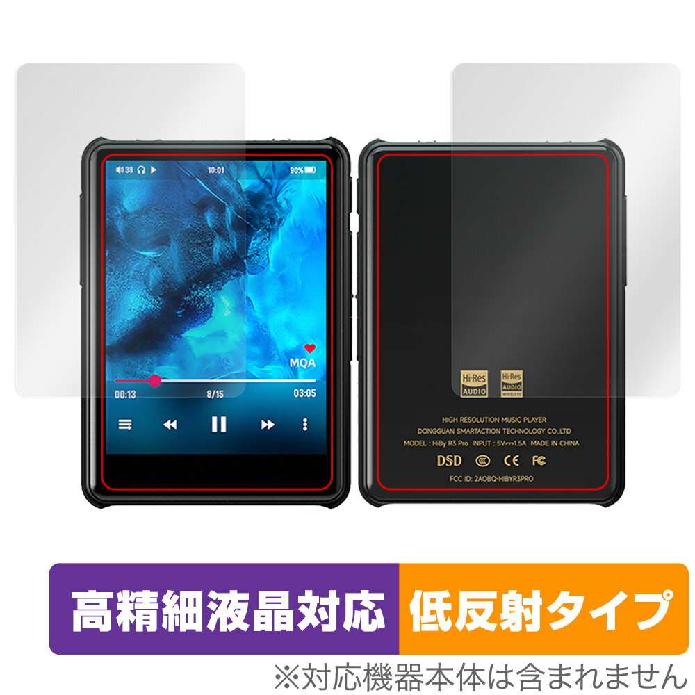 HiBy New R3 Pro Saber 表面 背面セット 保護フィルム OverLay Plus Lite オーディオプレーヤー 高精細..
