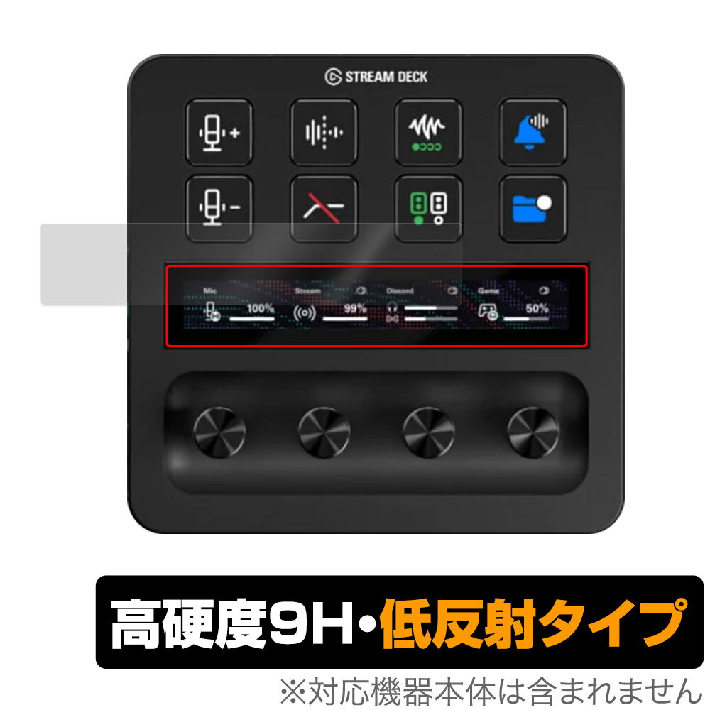 Elgato STREAM DECK LCDタッチパネル用 保護 フィルム OverLay 9H Plus エルガト ストリームデック 9H 高硬度 アンチグレア 反射防止