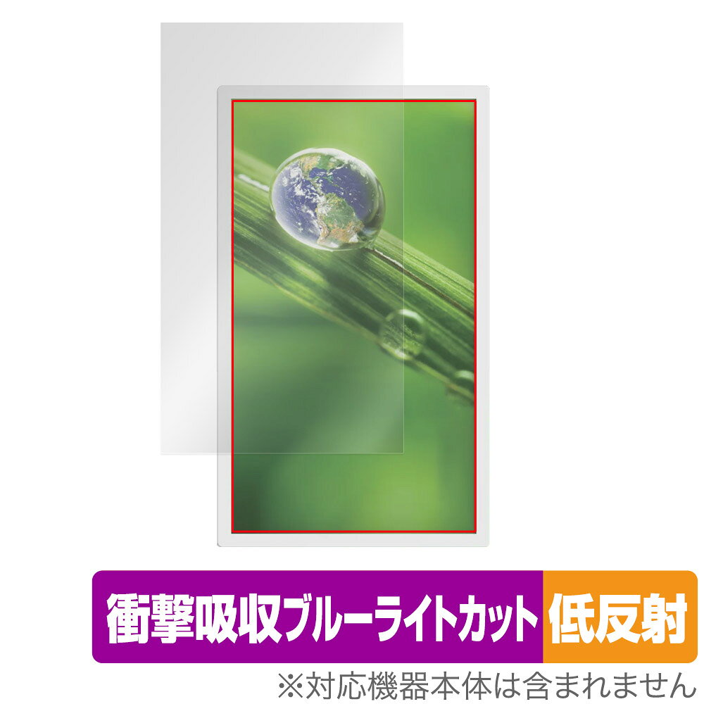 ePoster EP-C251 25.3型 電子ペーパーディスプレイ 保護 フィルム OverLay Absorber 低反射 衝撃吸収 反射防止 ブルーライトカット 抗菌