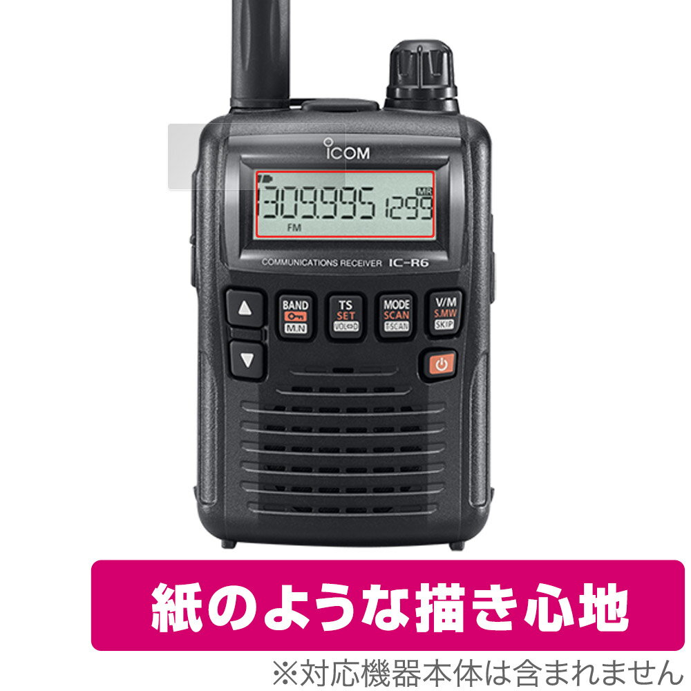 ICOM 携帯型 広帯域ハンディレシーバー IC-R6 保護 フィルム OverLay Paper for ア...