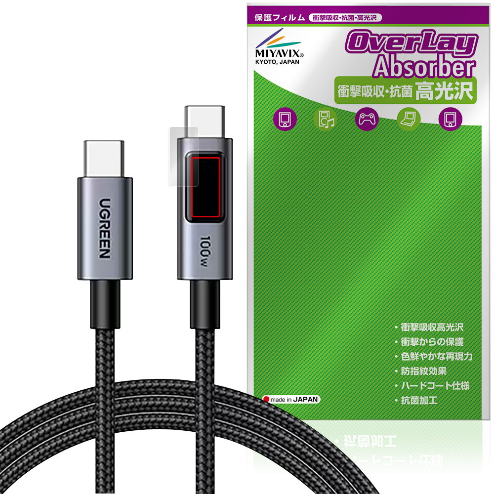 UGREEN Uno Type C �����֥� 100W/5A PD3.0 Ķ��®���� �ݸ� �ե���� OverLay Absorber ����� �׷�ۼ� �����...