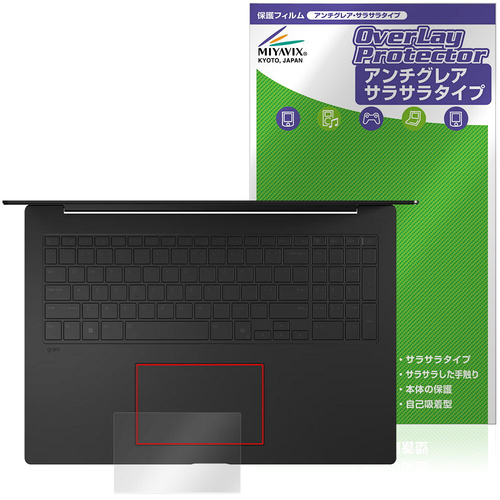 LCD Protective Film - LG gram Pro 17インチ 17Z90TPシリーズ 25年 タッチパッド 保護フィルム OverLay Protector for エルジー グラム プロ アンチグレア