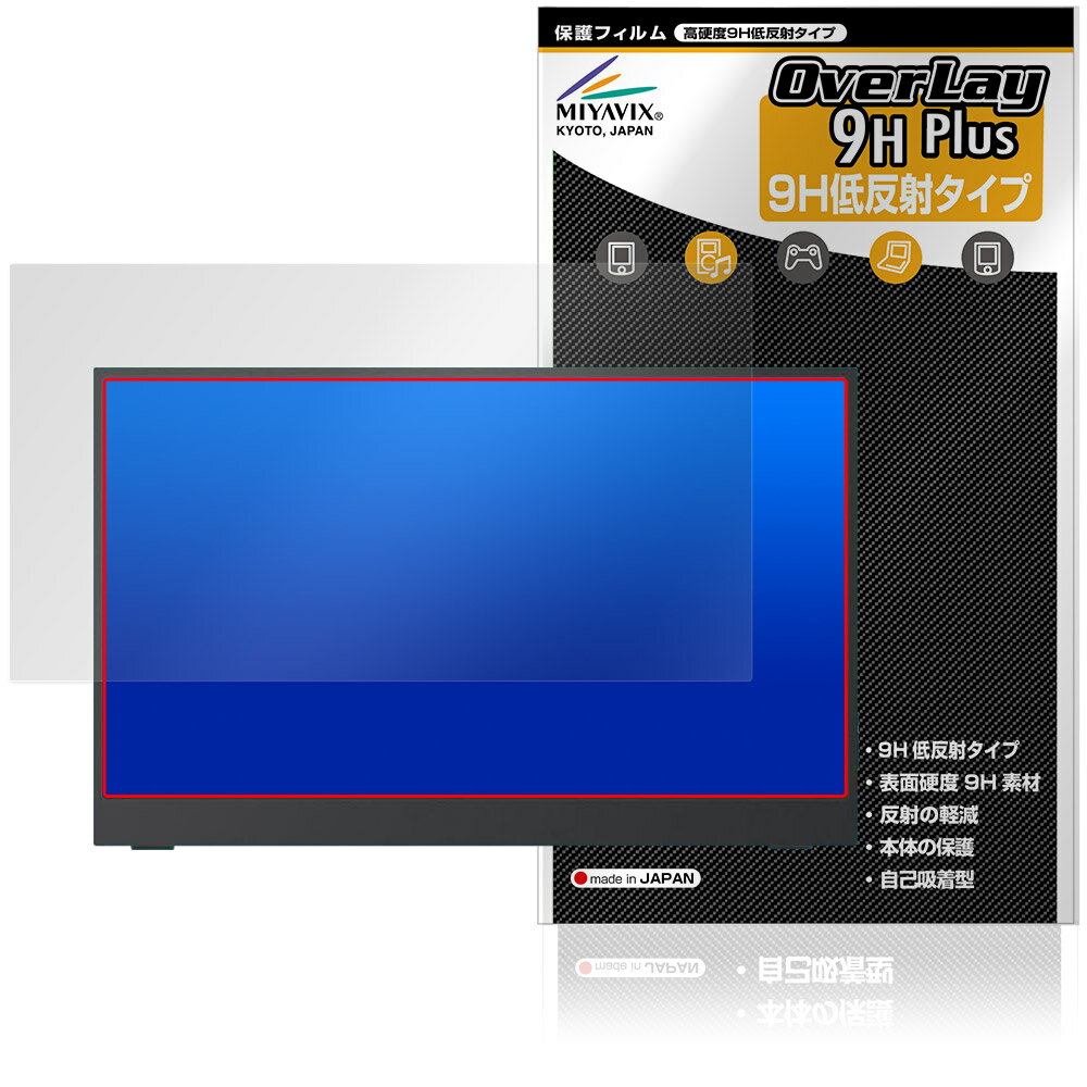 Intehill 15.6インチ モバイルモニター F15ND 保護 フィルム OverLay 9H Plus for モバイルディスプレイ 9H 高硬度 アンチグレア 反射防止