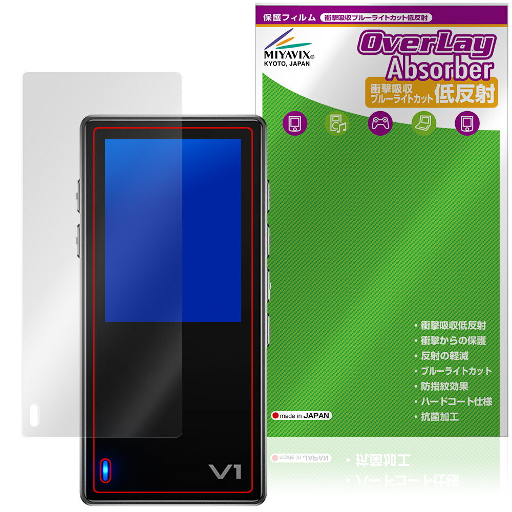 TempoTec Variations V1 保護フィルム OverLay Absorber 低反射 for テンポテック DAP 衝撃吸収 反射防止 ブルーライトカット 抗菌